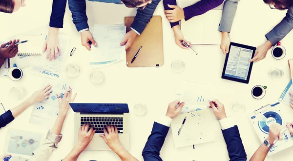 Gente de negocios en reunión Concepto de lluvia de ideas —  Fotos de Stock