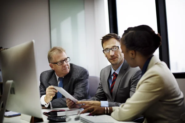 Conceito de reunião de equipe de negócios — Fotografia de Stock