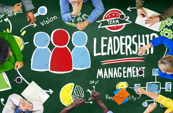 Concepto de comunicación de gestión de liderazgo —  Fotos de Stock