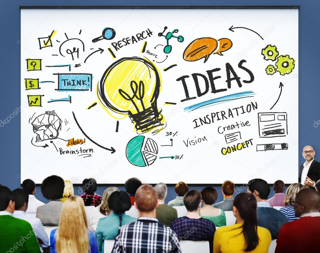 Innovación de ideas, creatividad conocimiento concepto