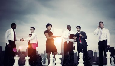 Satranç ile iş adamları takım