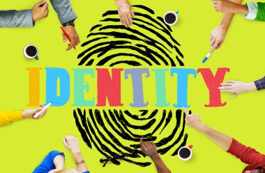 parmak baskı kimlik koruma güvenlik kavramı 