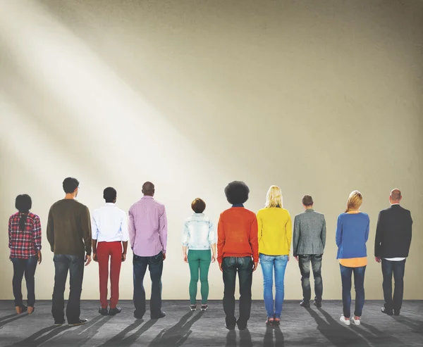 Diversity People Community Standing,Teamwork Concept — Stock Photo, Image