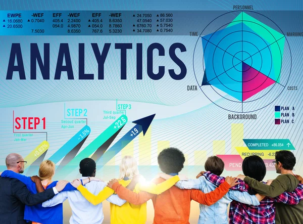 Diverse People and Analytics — Stock Photo, Image