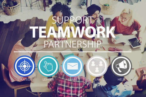 Teamwork and support concept — Stock Photo, Image