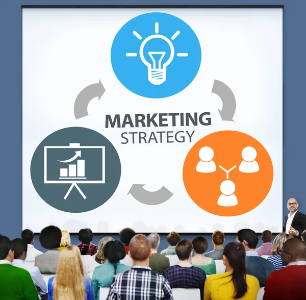 Mensen uit het bedrijfsleven en Marketing strategie Concept — Stockfoto