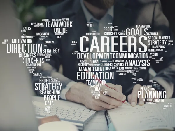 Careers Analysis Cooperation Concept — Stock Photo, Image