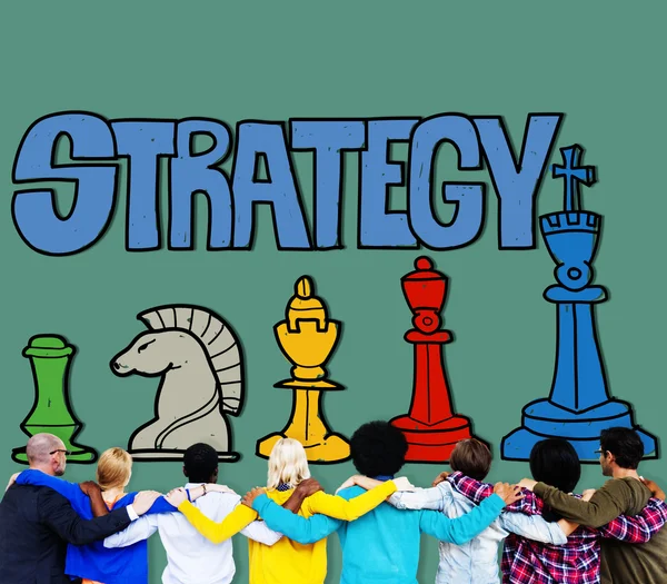 Diverse People and Strategy Concept — Stock Photo, Image