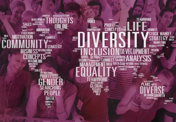 Diversidad alegre Personas — Foto de Stock