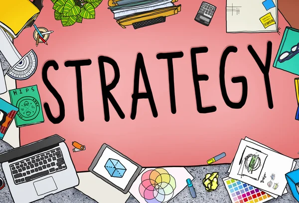 Strategie en Planning Concept — Stockfoto