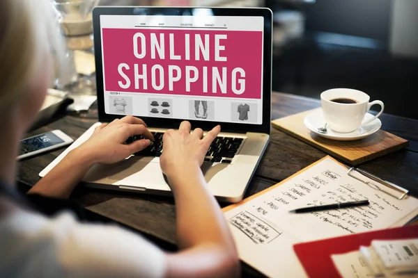 Koncepcja zakupów online — Zdjęcie stockowe