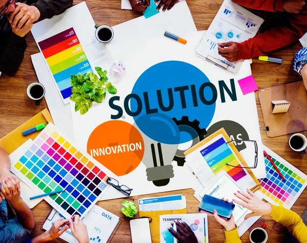 Solution Strategy Ideas Concept — Stock Photo, Image