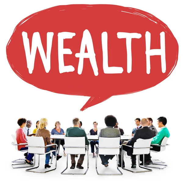 Gente de negocios y concepto de riqueza —  Fotos de Stock