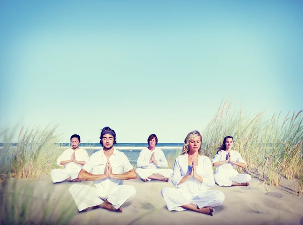 Concepto de relajación de yoga de meditación — Foto de Stock