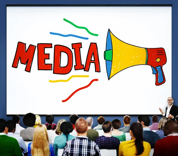 Media Entertainment koncept — Stock fotografie