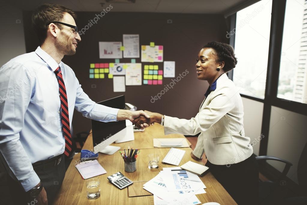 Business People and Handshake