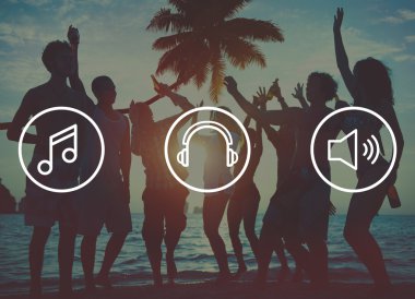 Müzik dinleme konsepti