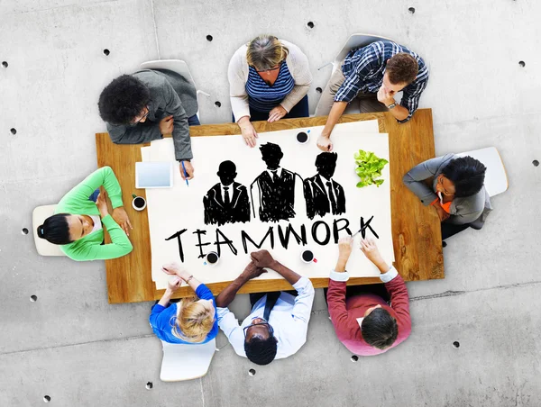 Teamwork, Group Collaboration Concept — Stock Photo, Image