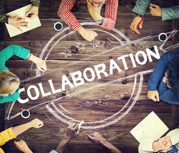 Collaboration, concept de partenariat de coopération — Photo