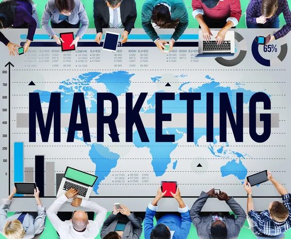 Marketing kommerzielles Konzept — Stockfoto