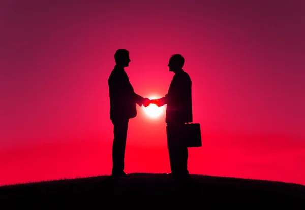 Obchodní partneři handshake — Stock fotografie
