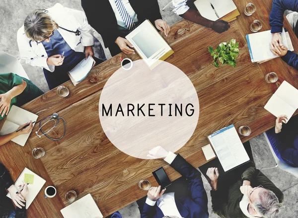 Marketing Business, Concetto di visione commerciale — Foto Stock