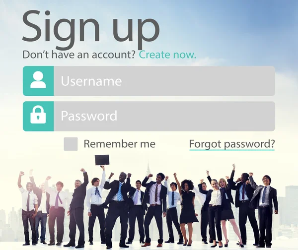 Mutlu ve kendine güvenen iş adamları