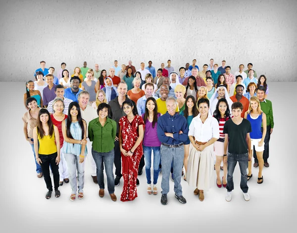 Large group of Diversity people — Stock Photo, Image