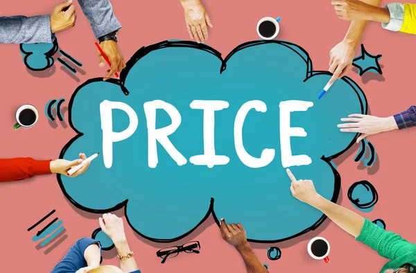 Prijs kosten kosten geld Concept — Stockfoto