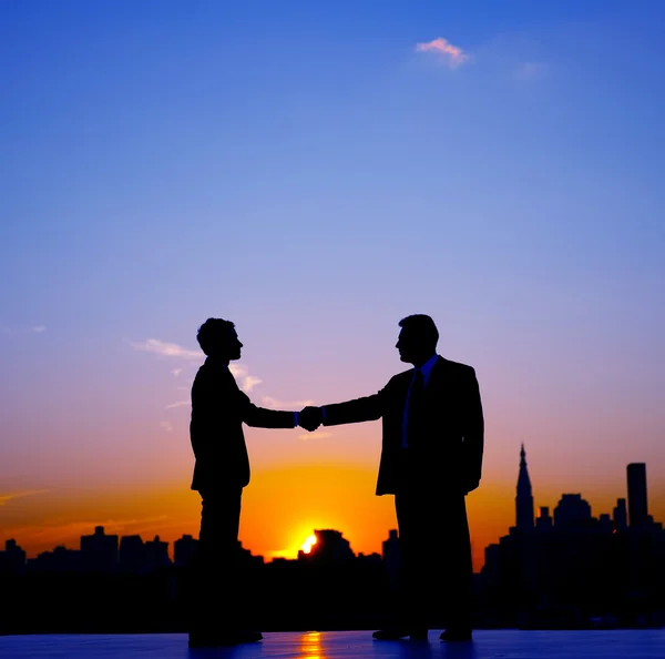 Business partners shaking hands — Stock Photo, Image