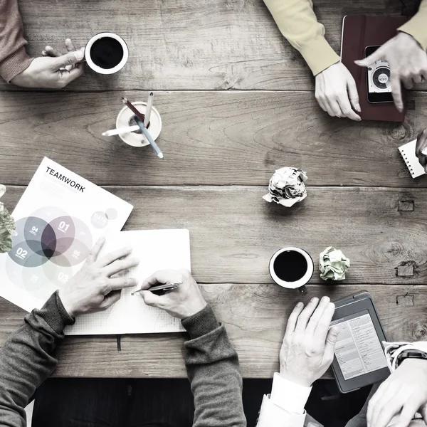 Grupo ocupado de personas Concepto — Foto de Stock