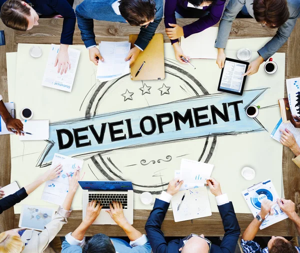 Group of Business People and Development — Stock Photo, Image