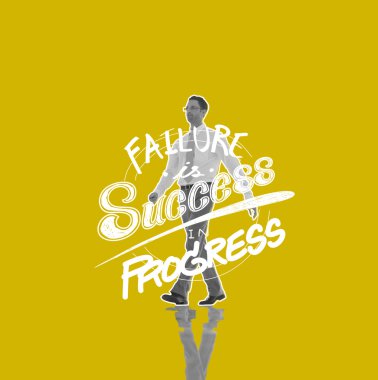 sarı arka plan üzerinde yürüme işadamı