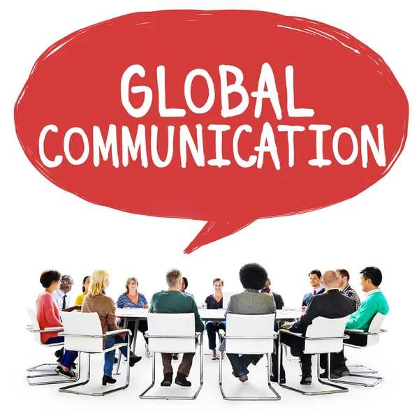 Global kommunikation begreppsmässigt — Stockfoto