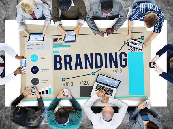 Branding Marketing, Concetto di Marchio — Foto Stock