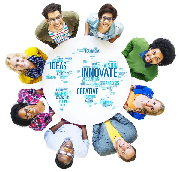 Group of People and innovate ideas — Stock Photo, Image