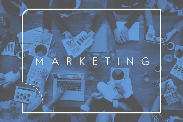 Análisis de Marketing Concepto de Marca — Foto de Stock