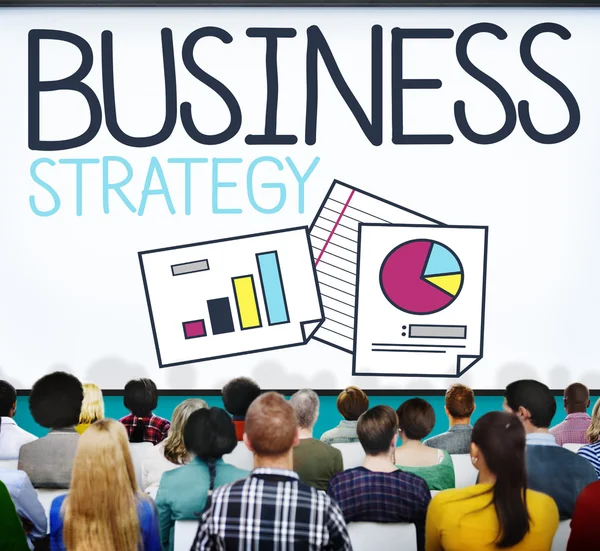 Szeminárium és az üzleti stratégia — Stock Fotó