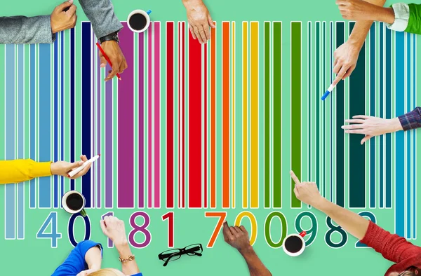 Barcode Preisschild-Konzept — Stockfoto