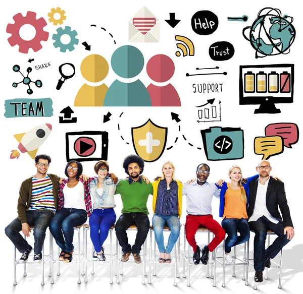 Team Support, Collaboration Concept — Stock Photo, Image
