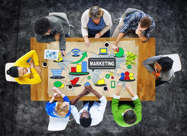Marketing, Global Business Branding groei Concept — Stockfoto