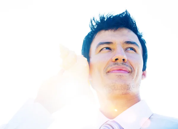 Hombre de negocios y concepto de relajación de verano — Foto de Stock