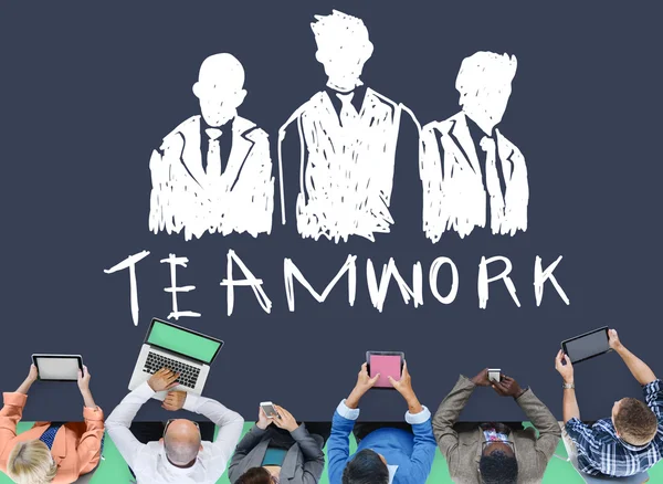 Teamwork, groep samenwerking Concept — Stockfoto