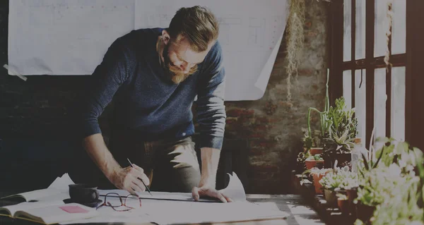 Man Working in Office — Stock Photo, Image