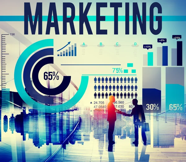 Concepto de estrategia publicitaria de marketing — Foto de Stock