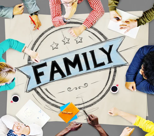 Família, relacionamento Conceito de parentalidade — Fotografia de Stock