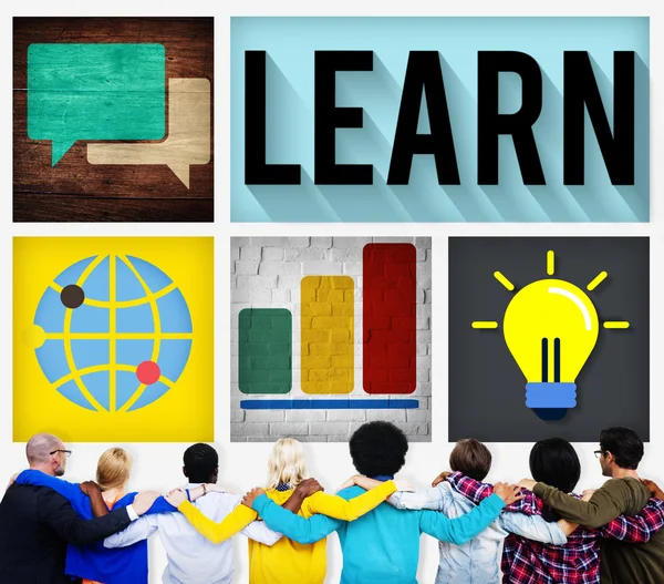 Aprender conceito de aprendizagem — Fotografia de Stock