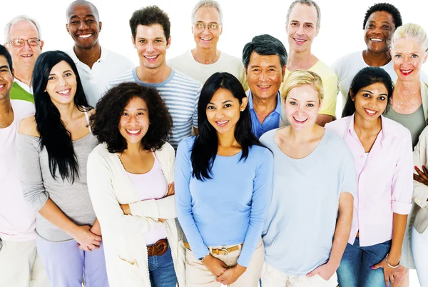 Grupa ludzi różnorodności stojących razem — Zdjęcie stockowe
