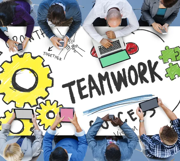 Teamwerk Team samenwerking Concept — Stockfoto