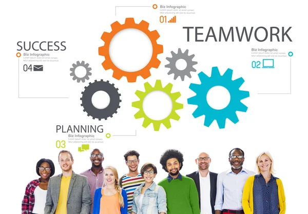 Teamwork, Partnership Cooperation Concept — Stock Photo, Image